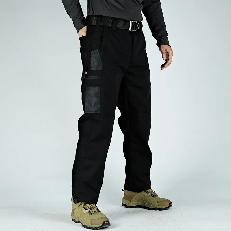 New Waterproof Casual Pants Men City Tactical Trousers Cargo Multi-Pocket Wear-Resistant Outdoor Hiking Training Male Overalls