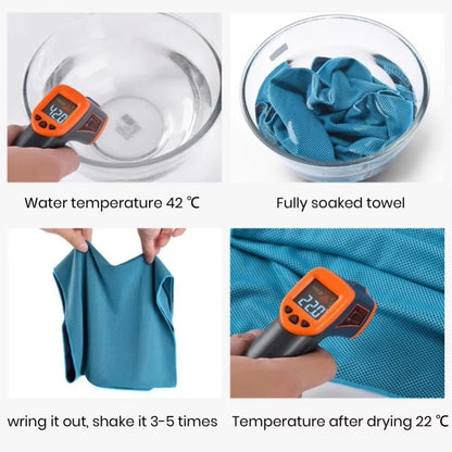 Breathable Cooling Towel Ultra Soft Lightweight Microfiber Towels Sunstroke Prevention Quick Drying Ice Wipes Outdoor Sports