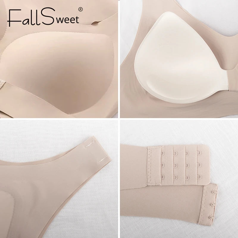 1/2PCS Women'S Posture Correction Bras Seamless Wireless Push up Bralette with Cross Back Support Female Lingerie