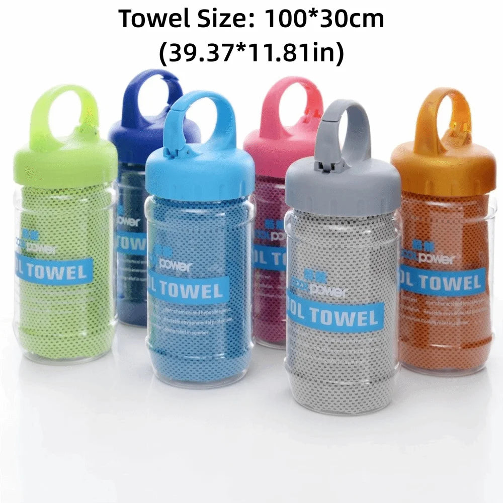 Breathable Cooling Towel Ultra Soft Lightweight Microfiber Towels Sunstroke Prevention Quick Drying Ice Wipes Outdoor Sports