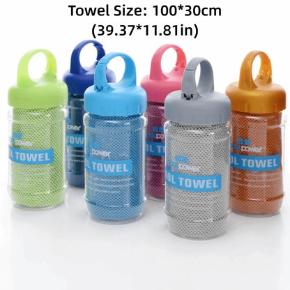 Breathable Cooling Towel Ultra Soft Lightweight Microfiber Towels Sunstroke Prevention Quick Drying Ice Wipes Outdoor Sports
