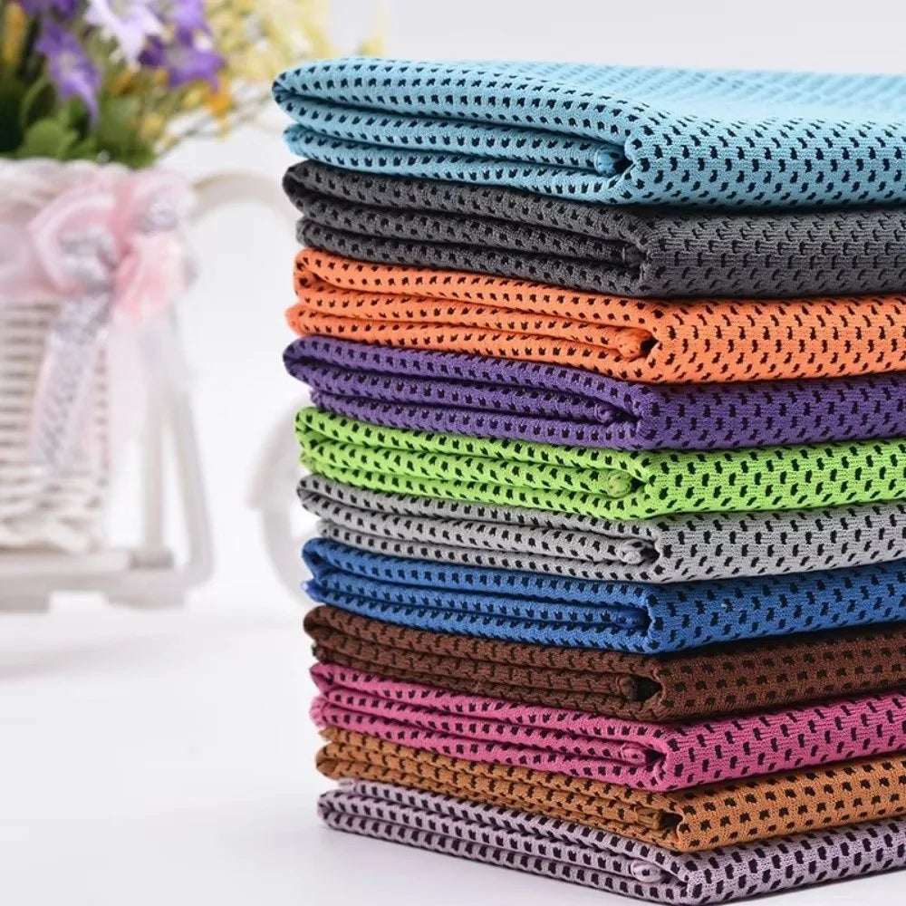 Breathable Cooling Towel Ultra Soft Lightweight Microfiber Towels Sunstroke Prevention Quick Drying Ice Wipes Outdoor Sports