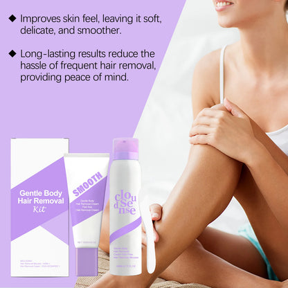 Hair Removal Cream Underarm Leg Intimate Areas Painless Hair Remover Growth Inhibitor Soothing Gentle Permanent Depilatory Cream
