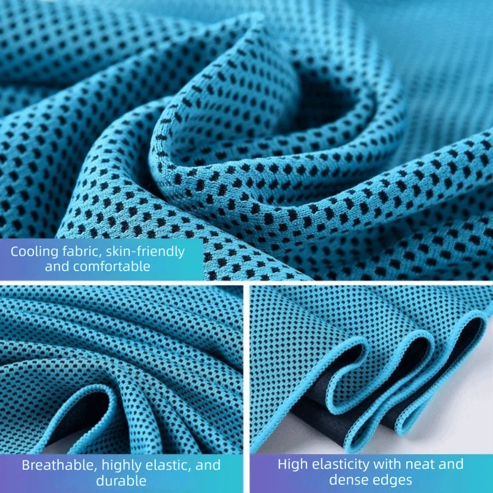 Breathable Cooling Towel Ultra Soft Lightweight Microfiber Towels Sunstroke Prevention Quick Drying Ice Wipes Outdoor Sports
