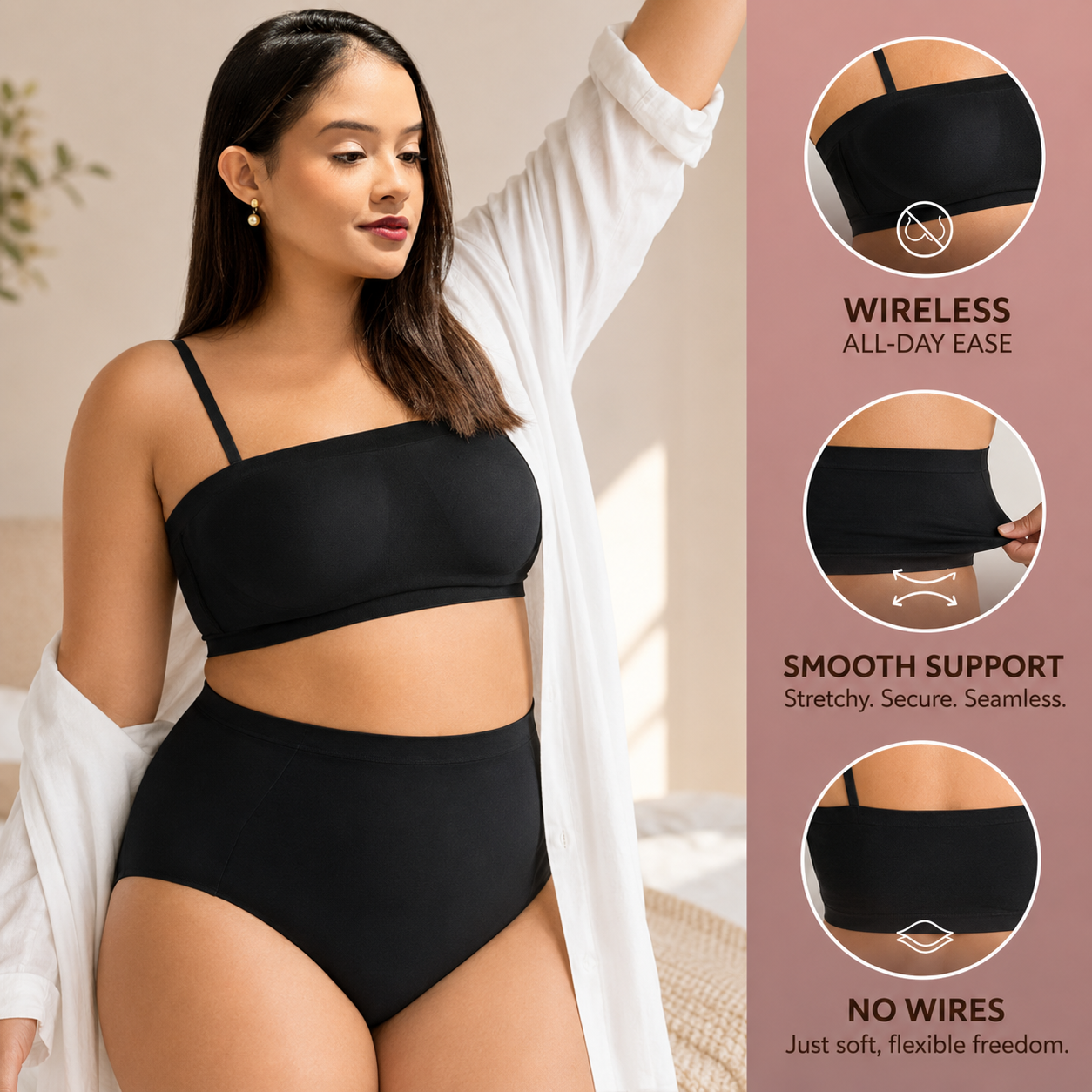 All Day Strapless Bandeau Bra